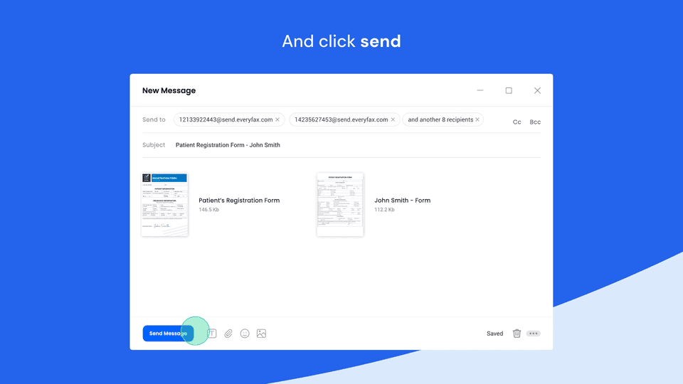 Sending the email