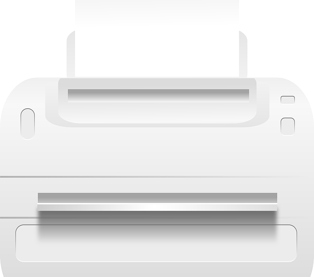 A traditional fax machine