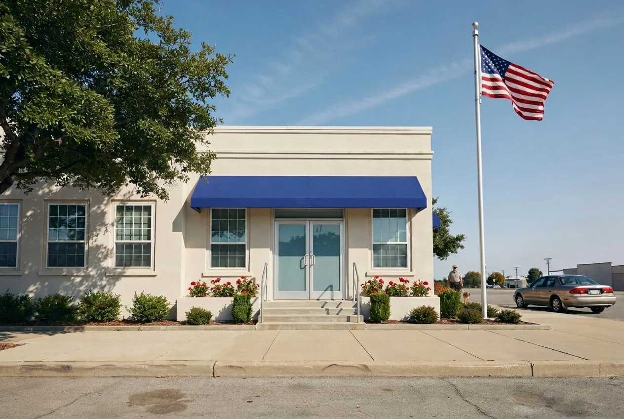 usps fax office in a rural american town