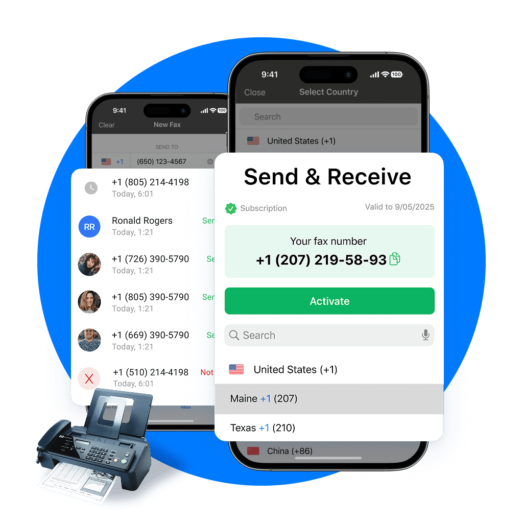 find a fax machine near me or use an online fax service like Fax App