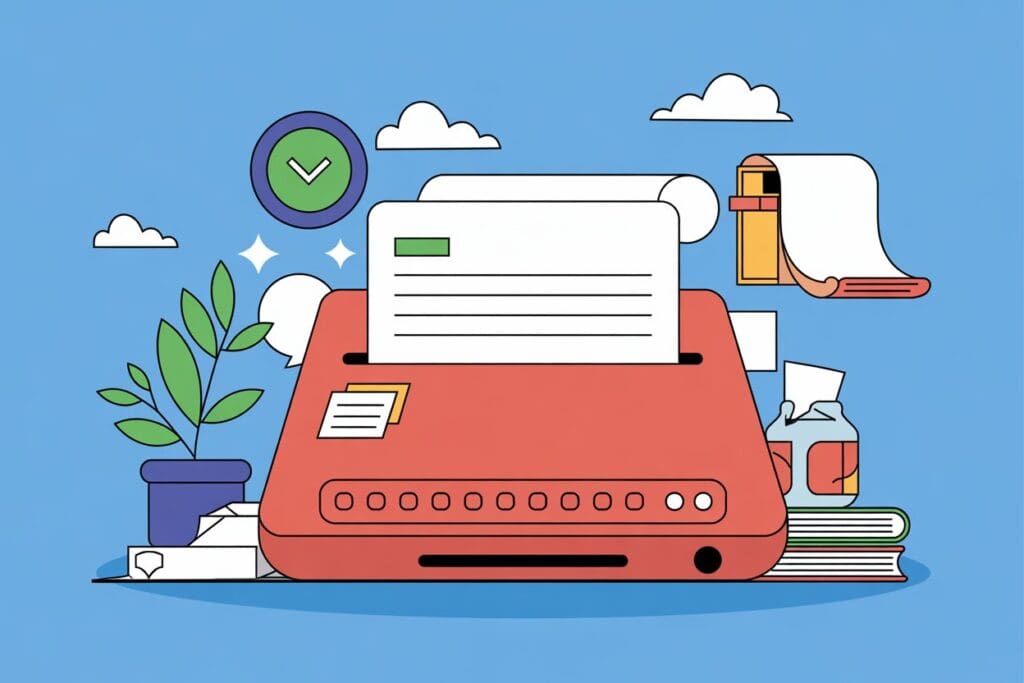 HIPAA-compliant fax cover sheets on a desk