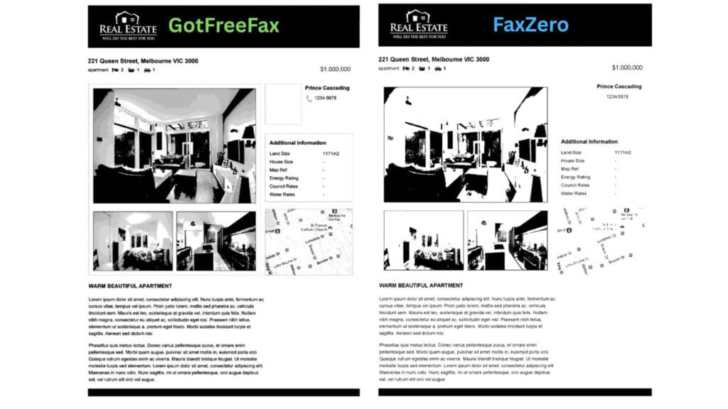 gotfreefax vs faxzero fax quality comparison