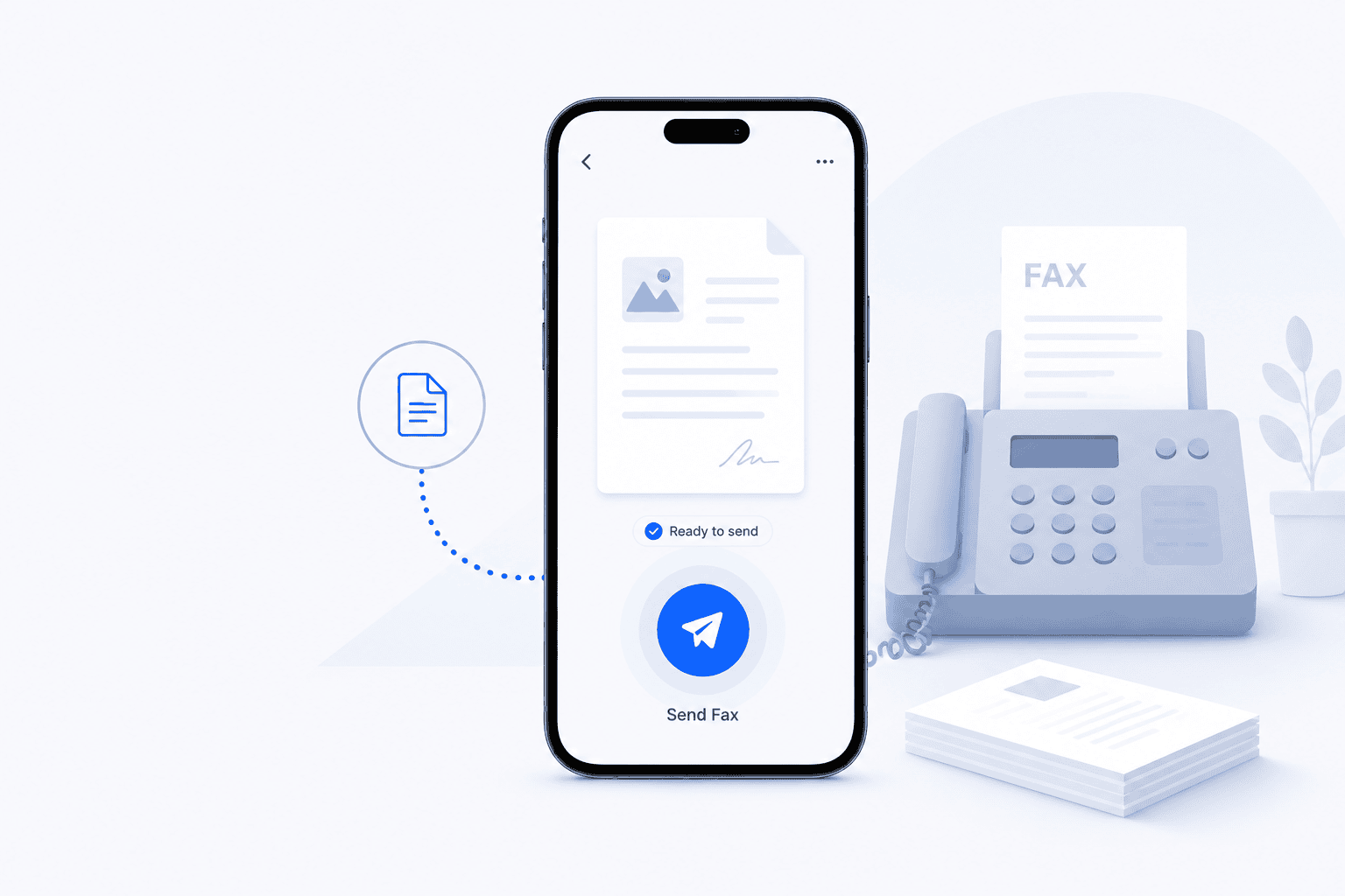 faxing from a phone instead of a fax machine